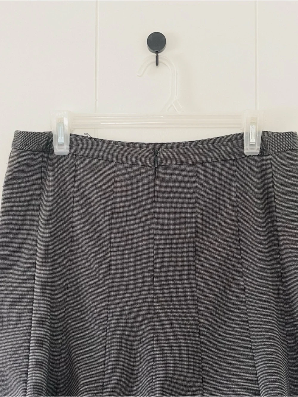 new directions Charcoal Gray A-Line Midi Skirt